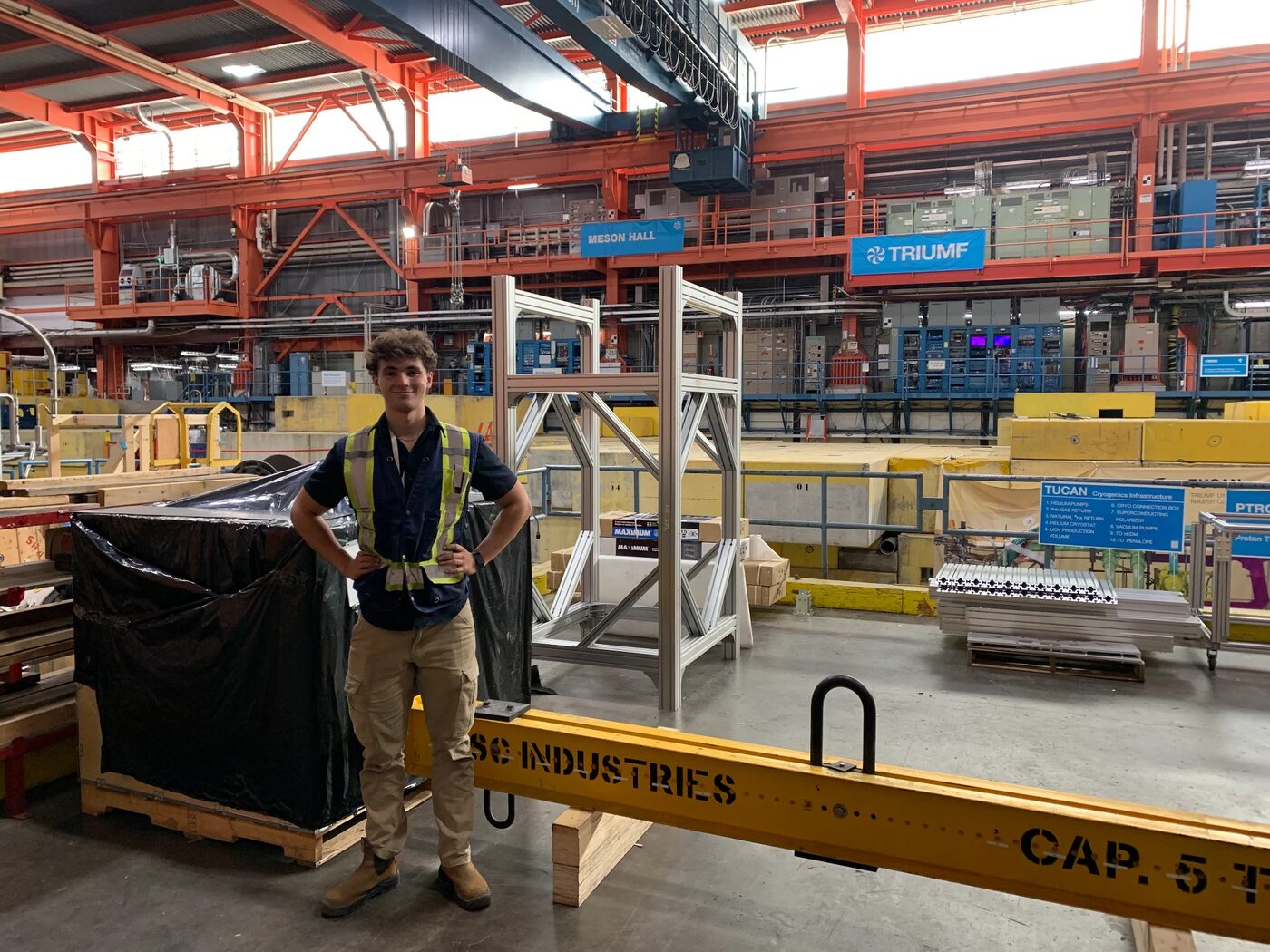Founder of Strident Marketing on site in work gear